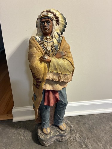 Native american chief resin - native,