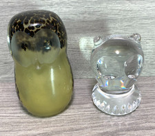 Vintage Wedgwood Art Glass Owl