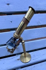 Vintage Brass Microscope for
