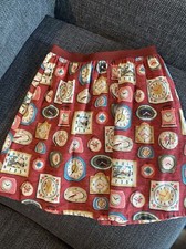 Cath kidston Clocks Skirt Size Small (8 10 12) Elasticated Waist Cotton
