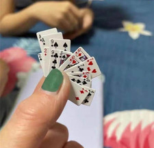 Dolls house playing cards - house,