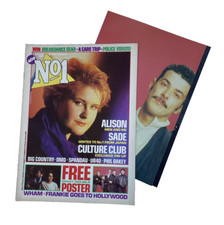 NO.1 MAGAZINE 11 OCTOBER 1984 Number one WHAM FGTH POSTER Culture Club Sade