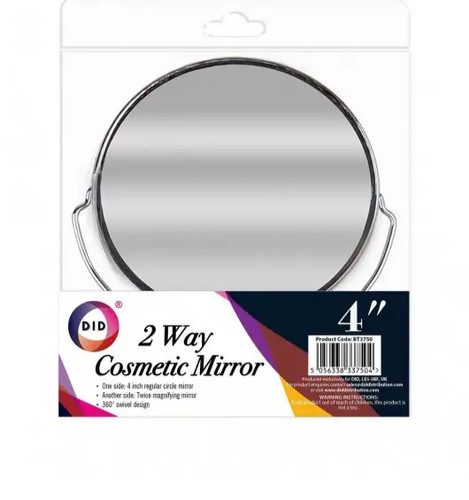 Round cosmetic makeup - 4",