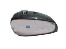 BSA A10 Chrome And Polychromatic Green Painted Petrol Fuel Tank + Fuel Cap S2u