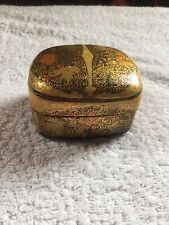 Attractive  Paper Mache, lacquered Trinket Box