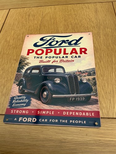 Ford popular metal wall sign - popular,