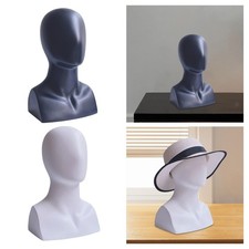 Mannequin Head Manikin Head Multifunctional with Shoulder Wig Display Stand for