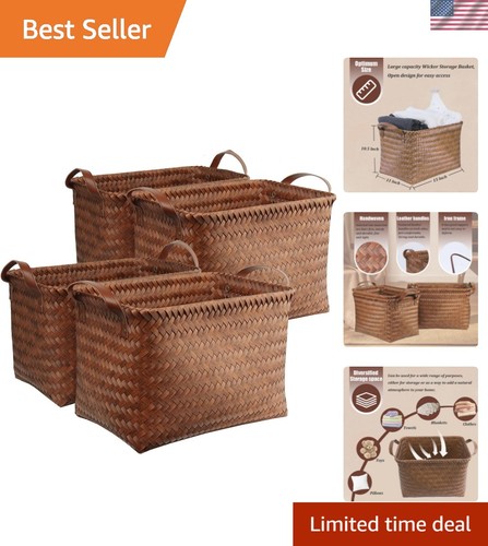 Handwoven clothes basket - clothes,