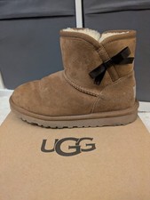 UGG Australia Kids Girls Tan Sheepskin Boots Size UK 1