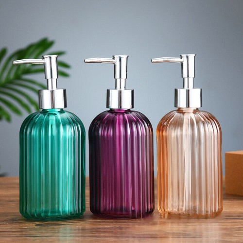 Glass soap dispenser lotion - soap,