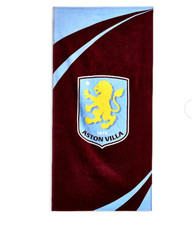 Aston Villa FC Crest Beach Bath Towel Gift