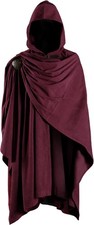 Medieval Corduroy Hooded Cloak