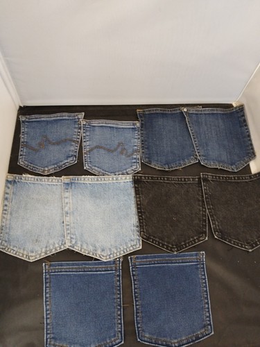 Denim jeans pockets x 10 - ,