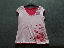 Hac tac layered t shirt pink