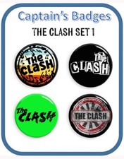 Set of 4 Clash Badges 25mm -