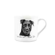 Patterdale Terrier Mug - Bone