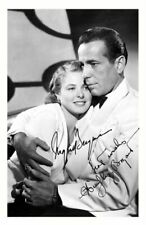 CASABLANCA - HUMPHREY BOGART INGRID BERGMAN AUTOGRAPH SIGNED PHOTO POSTER PRINT