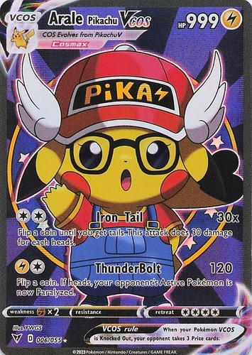 Arale pikachu pokemon - pikachu, card