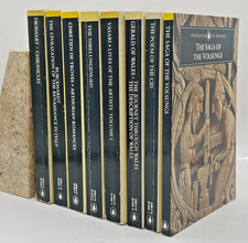 Medieval Renaissance 8 Vintage Penguin Classics Set History Mythology Literature