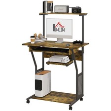 HOMCOM Rolling Computer Desk