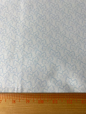 Light blue leaf cotton print