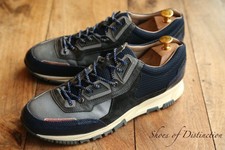 Lanvin Navy Blue Leather Suede