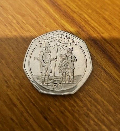 1991 gibraltar christmas 50p - 1991,