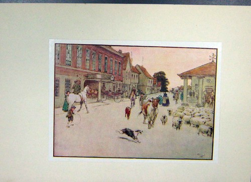 Old antique print - print, beauty