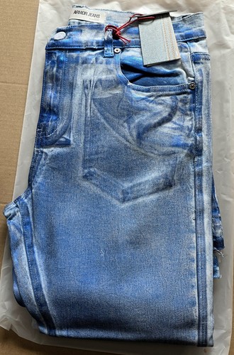 Men armor jean - jean, shiny
