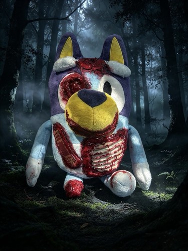 Ooak gothic horror bluey - ooak,