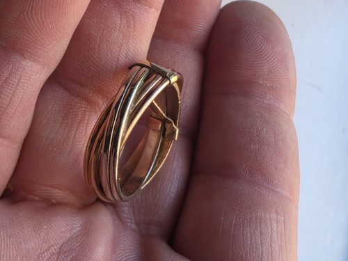 14k gold trinity tri - gold,