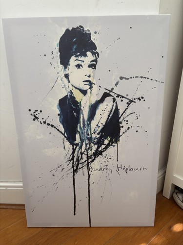 Audrey hepburn canvas wall - audrey,