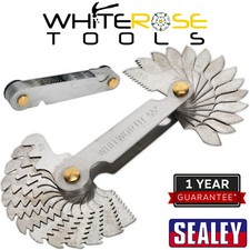 Sealey Screw Pitch Thread Gauge American National Thread UNC-UNF 4-62 TPI 30pc