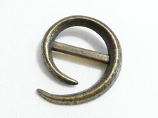 VINTAGE Wrap Trap - Bronzetone Abstract Swirl BROOCH & SCARF CLASP