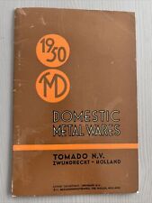 Original Tomado Metal Ware Catalogue Stool Cutter Racks Egg Milk Wine Racks 50’s