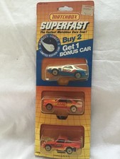 MATCHBOX TRIPLE PACK DODGE DAYTONA- MERCEDES AMG - PORSCHE 935  STARBURST WHEELS