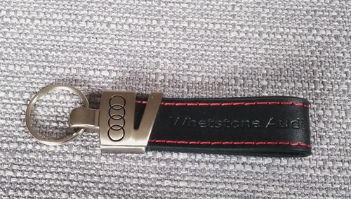 New audi metal leather keyring - audi,