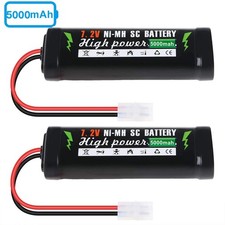 2PCS 7.2V 5000mAh Ni-MH