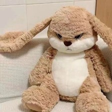 Cute Angry Rabbit Plush Toy – Large Soft Stuffed Doll Gift for Kids