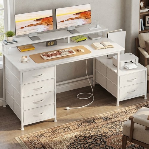 Elegant 128cm desk with - desk,