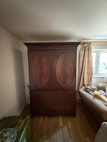 Superb antique mahogany linen - superb,