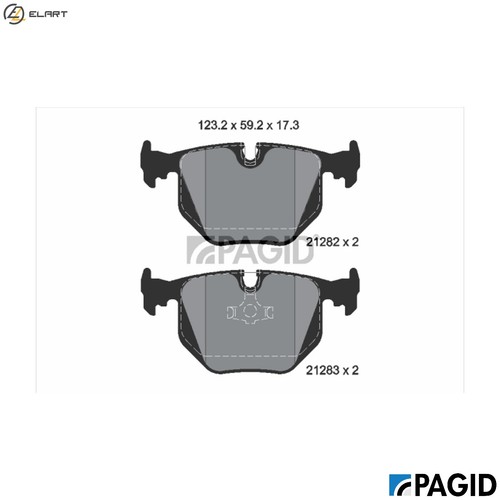 Brake pad set - set, disc