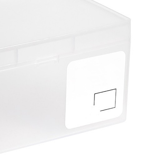 Card storage box plastic - plastic, desk