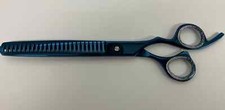 8inch Professional Dog Grooming Scissors Right Hand Chunkers in Blue
