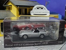 King Model 1/64 Silver For 250GT California Spyder SWB Sport Model Diecast 