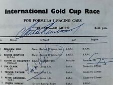 Mike Hailwood, Trevor Taylor,  Godin de Beaufort signed Oulton Park Programme