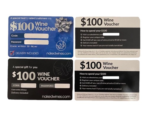 100 wine voucher - $100,