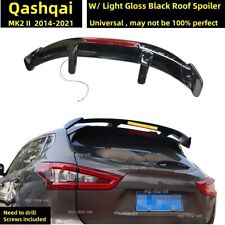 For 2014-21 Nissan Qashqai II Rear Window Roof Spoiler Wing "W/ Light" Universal
