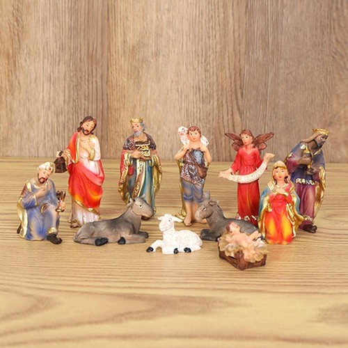 Piece nativity figurine - 11-piece,