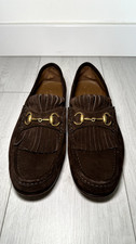 GUCCI MEN SUEDE FRINGE GOLD